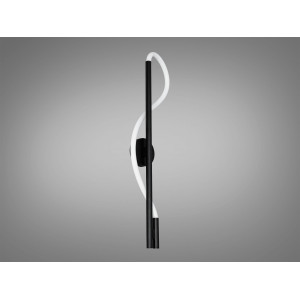 Функціональний світлодіодний настінний світильник Шланг, 14W, чорне бра Diasha SY9607-BK3color