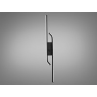 Лінійне світлодіодне бра на стіну, 30W, чорний Diasha 1624/600BK