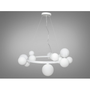 Люстра в стилі Loft - "Бульбашки" на 15 ламп Diasha 1082-15WH+WH