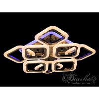 Люстры потолочные светодиодные с пультом  Diasha AS8060/4+4BHR LED 3color dimmer