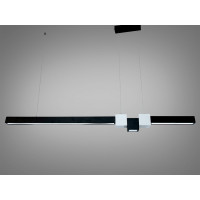 Підвісна LED люстра Diasha чорна 58 Вт 10 м² Diasha 7528/1000BK