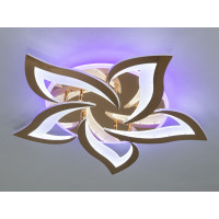 Світлодіодна люстра з пультом, підсвічуванням, 75 Вт, золото Diasha 8146/5GLED3colordimmer