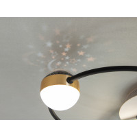 Світлодіодна люстра Diasha MX2987-3LWH+BK