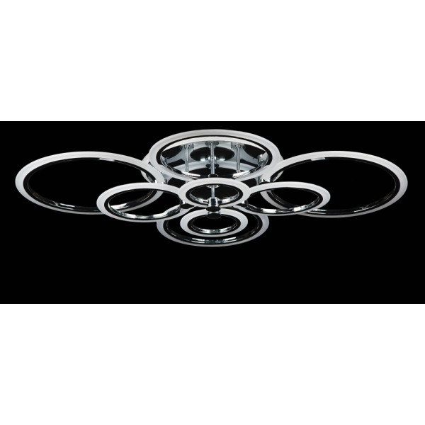 Люстра в зал или спальню светодиодная современная Splendid-Ray 2850128/8+A LED (CHROME) 