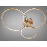 Світлодіодна стельова люстра чорна 120W чотири квадратні плафони Diasha 2556Gdimmer