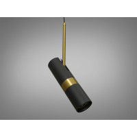 Світильник підвіс лофт чорний золото GU10 метал Diasha BO-5065BK+G