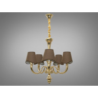 Люстра классическая с абажурами Diasha 19041/5FG Люстра классическая с абажурами Diasha 19041/5FG