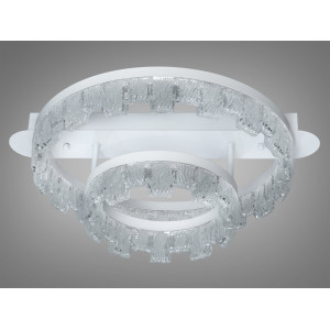 Світлодіодна стельова люстра кільця біла 55 Вт Diasha MX78205/400+200WH