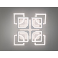 LED люстра з пультом 130W, біла Diasha HS8060/4+4WHLED3colordimmer