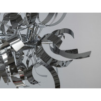 Люстра в сучасному стилі Loft для дому, кафе, колір хром, на 12 ламп Diasha 1110-12HR