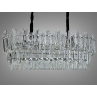 Люстра в зал хрустальная 8 ламп хром Diasha 2020/800x300CH