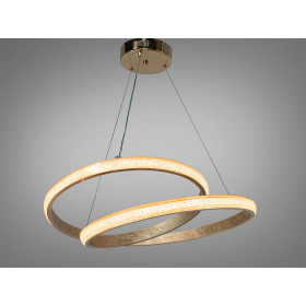 Підвісна люстра LED Diasha золото 65Вт 3575Лм 3CCT Diasha XH1017/600G