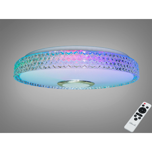 Люстра стельова смарт Diasha біла 70 Вт RGB BT Diasha DB-8304/400RGB+MP3+TUYA