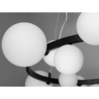 Люстра в стилі Loft - "Бульбашки" на 15 ламп Diasha 1082-15BK+WH