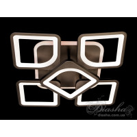 Люстры потолочные светодиодные с пультом Diasha MX2281/4+1S BK LED 3color dimmer  