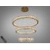 Кришталева світлодіодна люстра-підвіс, 70W Diasha 7896/800+600+400S-Gold