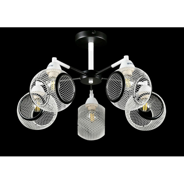 Люстра с плафонами  L74580/5 (WHITE+BLACK) Splendid-Ray
1002564