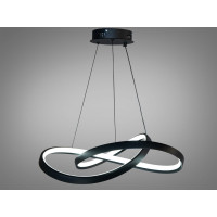 Підвісний світильник світлодіодний чорний метал форма нескінченності 7539 Diasha 7539/500BK