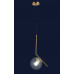 Светильник люстра подвесная в стиле лофт шар Levistella 9163814-1 BRZ+CL
