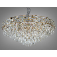 Хрустальная люстра для зала на 18 ламп, золото Diasha D892-800G Хрустальная люстра для зала на 18 ламп, золото Diasha D892-800G