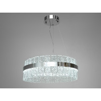 Чарівна підвісна кришталева світлодіодна люстра для спальні, 66W, хром Diasha 828/500CH