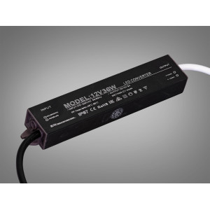 Ультратонкий блок живлення 12В, 36Вт, 3А, герметичний Diasha PPF-SY-C-12v-36w