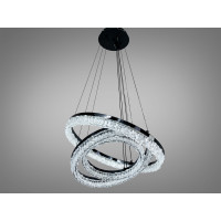 Люстра підвісна Diasha чорна 125Вт 3 кільця Diasha 1713/500+400+300BK