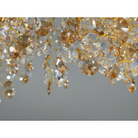 Люстра в зал 10 ламп, золото Diasha 601-800GD