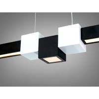 Підвісна LED люстра Diasha чорна 58 Вт 10 м² Diasha 7528/1000BK