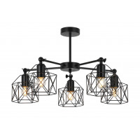 Люстра светильник в стиле лофт Levistella 761L170-5 BK