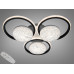 Стельова LED люстра кільця біла чорна 82Вт пульт Diasha 2563WH+BKDIMMER