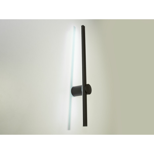 Дизайнерське, гармонійне чорне світлодіодне бра, 8 Вт Diasha 9374/BK-600