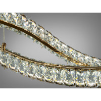 LED підвісна люстра 100Вт золото з пультом Diasha D8947/1200-2FGD