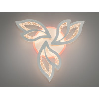 Стельова світлодіодна люстра з пультом, диммером, підсвічуванням, 55W Diasha 2455/3WHLED3colordimmer