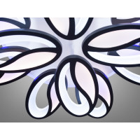 Люстры потолочные светодиодные led с пультом и ночником Diasha 8090/8+4BK LED 3color dimmer