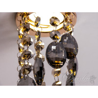 Точковий світильник із кришталевими підвісками Diasha 6016BGD-SM