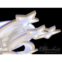 Cветодиодная люстра в детскую Diasha 8163/6+3WH LED 3color dimmer  