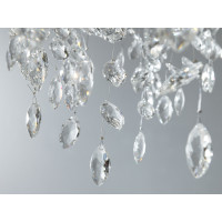 Дивовижна підвісна кришталева люстра для вітальні, 10 ламп, хром Diasha 1607-800CH