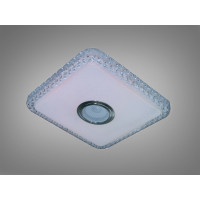 Стельова люстра біла 45 Вт з Bluetooth колонкою та підключенням до розумного будинку Diasha DB-8501C/280x280RGB+MP3+TUYA