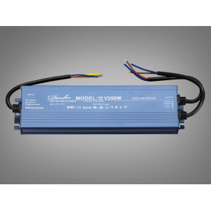 Блок живлення 12В, для підключення LED стрічки, 250Вт, 20.8А Diasha NP-12v-250w-IP67