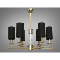 Люстра современная с абажуром 6 ламп Diasha 1013/6G