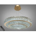 Кришталева люстра LED золото 105Вт пульт Diasha 575/600+420G