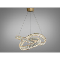 Вражаюча новинка, кришталева led люстра на тросах, 180Вт, золото Diasha 536/800G