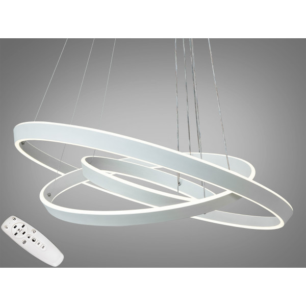 Шикарна новинка, біла світлодіодна підвісна люстра в вітальню, 260 Вт Diasha 5153/800+600+400WH