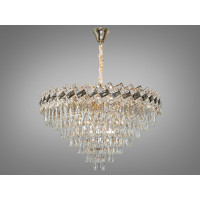 Люстра в зал 20 ламп золото Diasha 6309-800SGD