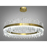 Вражаюча підвісна кришталева люстра LED в зал, 195 Вт, люстри бронза Diasha 836/800BR