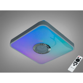 Стельова люстра біла 45 Вт з Bluetooth колонкою та підключенням до розумного будинку Diasha DB-8501B/280x280RGB+MP3+TUYA
