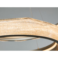 Кришталева світлодіодна люстра-підвіс, 60W Diasha 583-800+500G