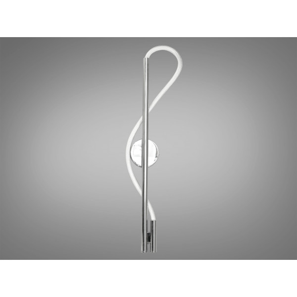 Сучасний світлодіодний настінний світильник Шланг, 14Вт, хром Diasha 9607-CH