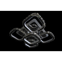 Люстра светодиодная с хрусталем и подсветкой Linisoln 9366/4+1S CH